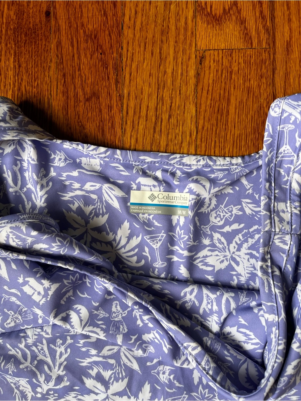 Columbia Lavender Floral Tank Dress with White Print - Picture 7 of 7